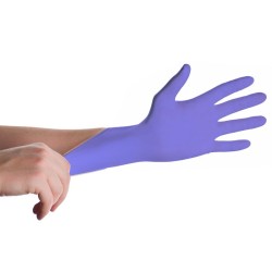 Guantes de Nitrilo Morado/Violeta sin polvo Nitriflex Purple 100 unds.